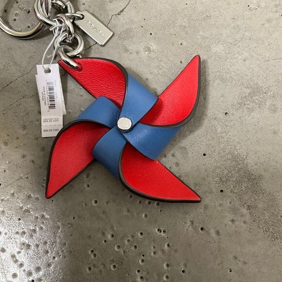 Coach Pinwheel Keychain Charm - Picture 6 of 6